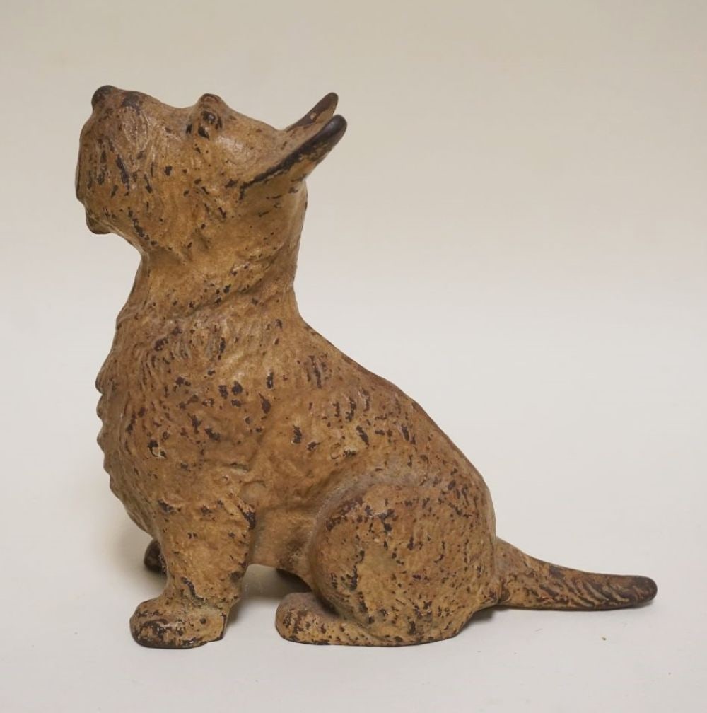 ANTIQUE CAST IRON SCOTTIE DOG DOOR STOP (1 of 4)