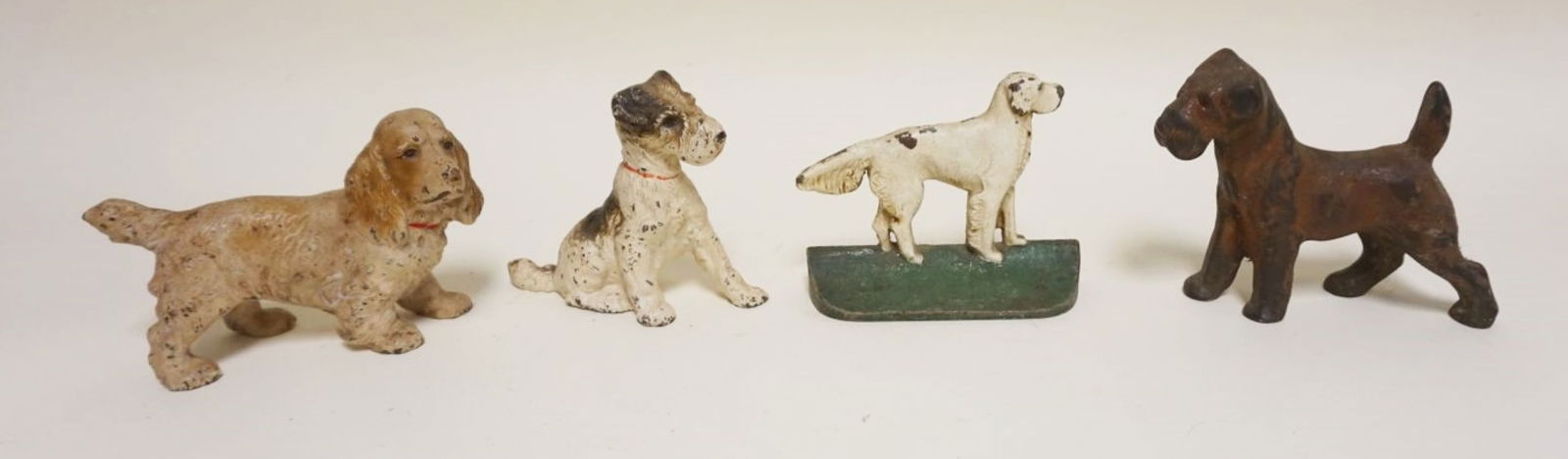 GROUP OF ASSORTED ANTIQUE CAST METAL DOGS (1 of 3)