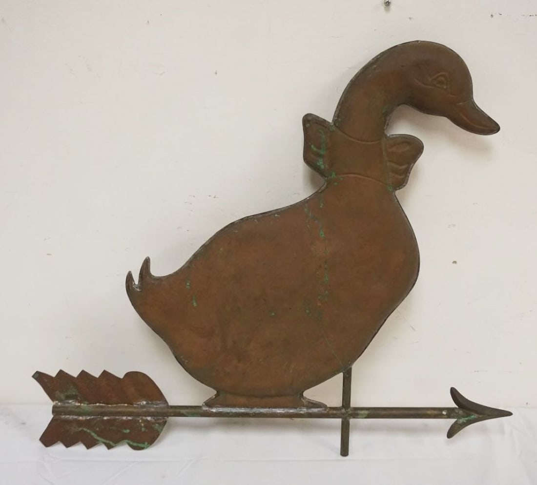 VINTAGE COPPER WEATHER VANE (1 of 2)