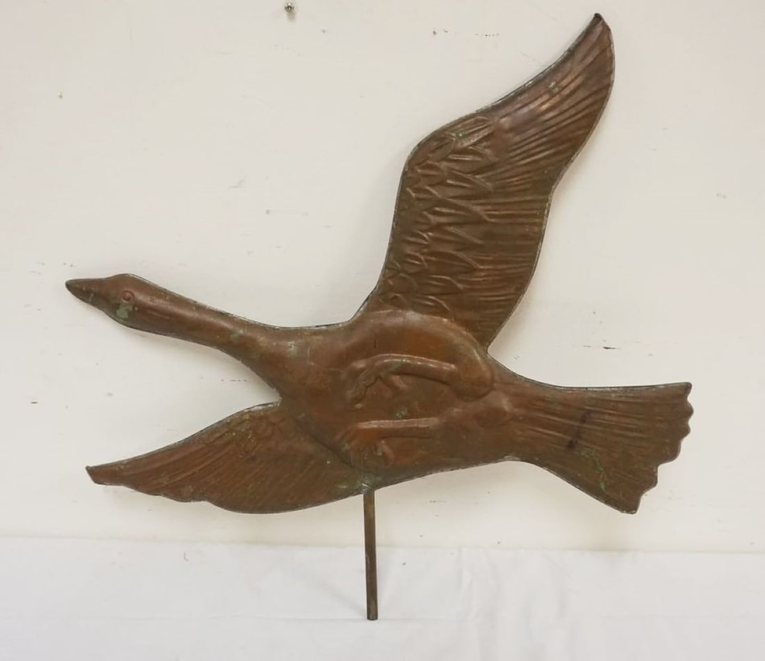 VINTAGE COPPER WEATHER VANE (1 of 2)