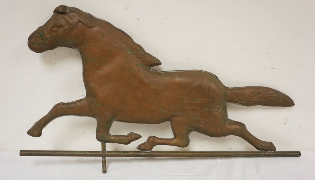 VINTAGE COPPER WEATHER VANE (1 of 2)