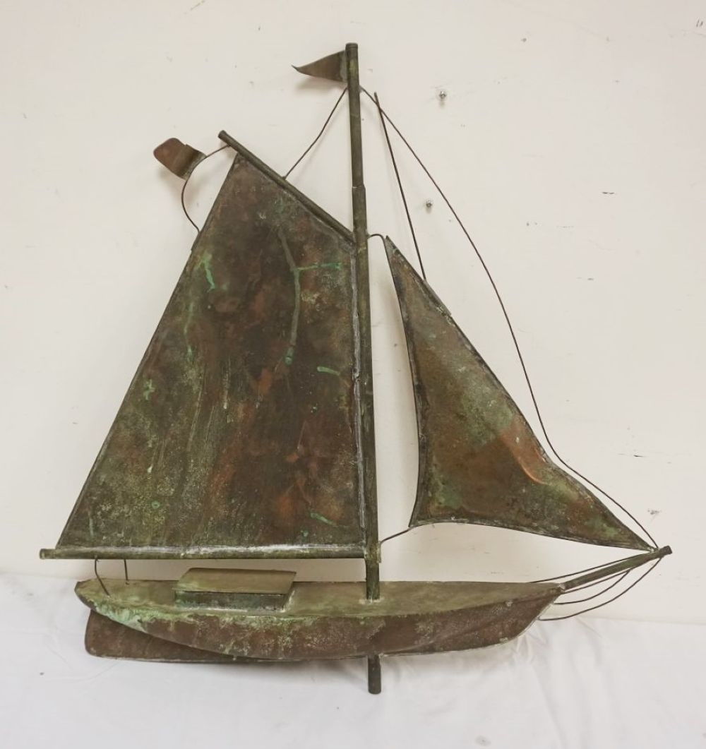 VINTAGE COPPER WEATHER VANE (1 of 3)