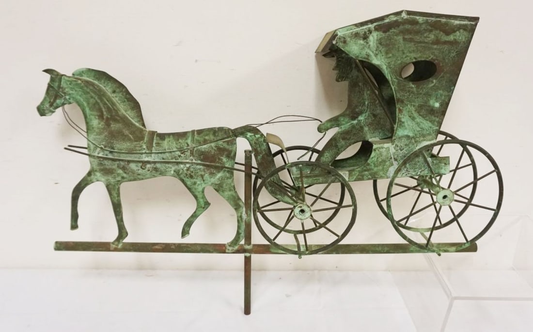 VINTAGE COPPER WEATHER VANE (1 of 5)