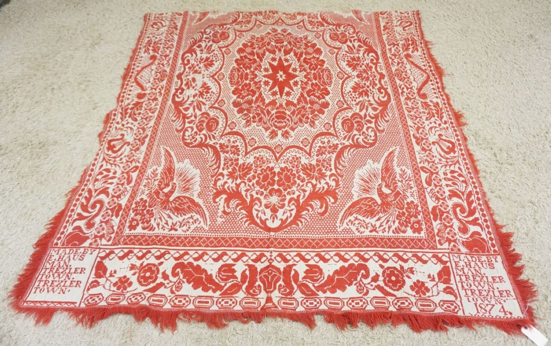ANTIQUE RED & WHITE COERLET (1 of 2)