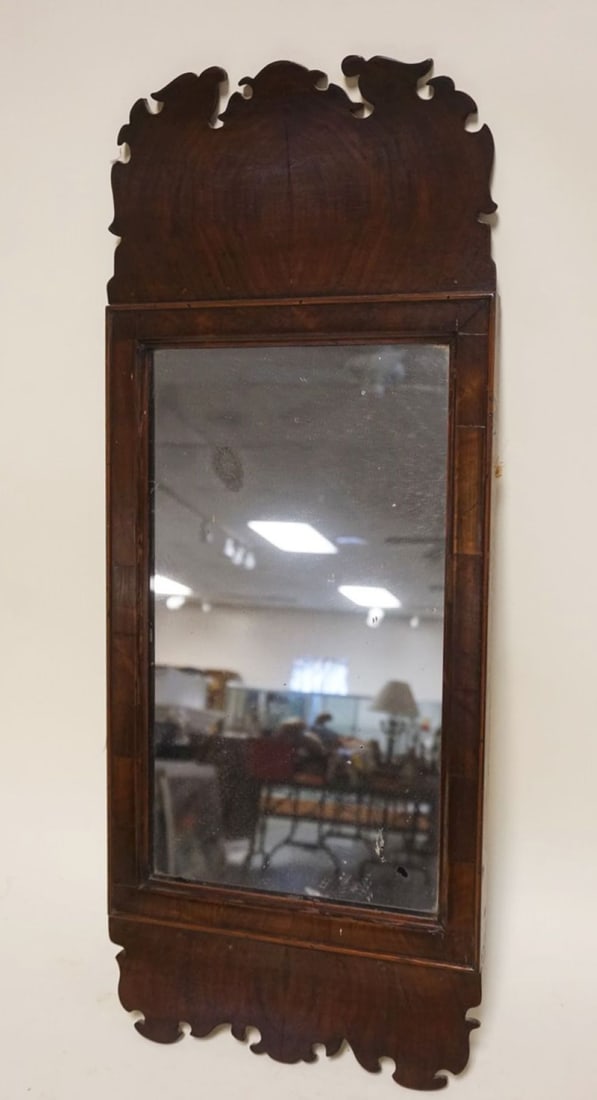 ANTIQUE CHIPPENDALE STYLE NARROW MIRROW (1 of 5)