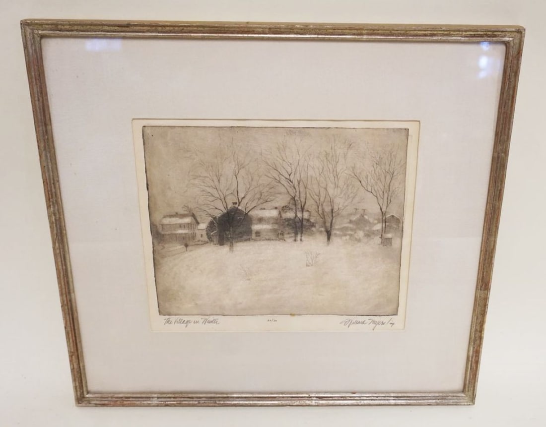 WILLARD MYERS ETHCHING SIGNED (1 of 4)