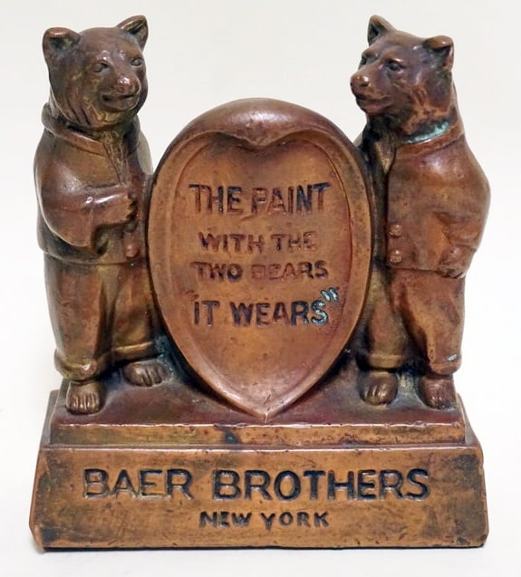 ANTIQUE STORE PAINT ADVERTISING BEARS (1 of 6)