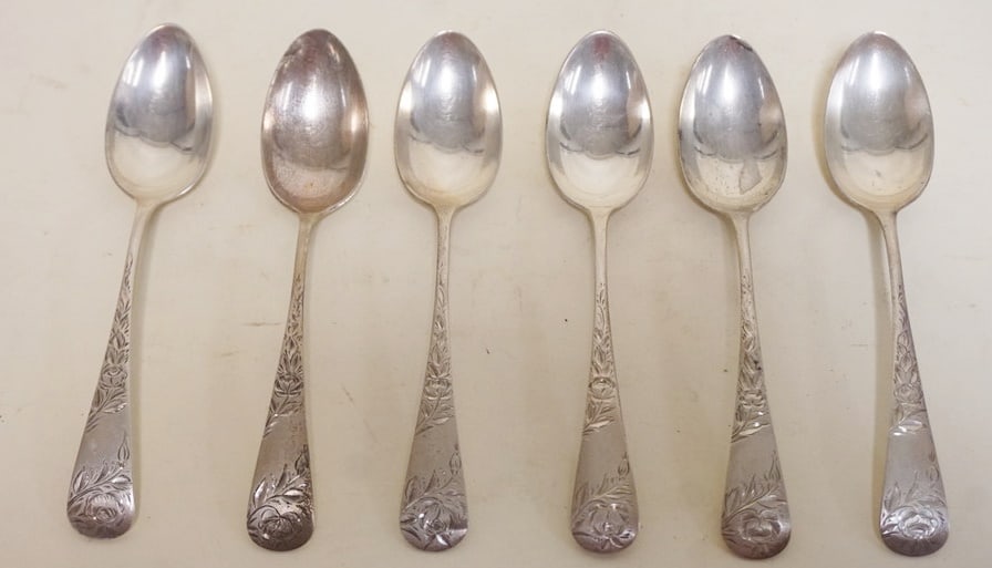 ANTIQUE STERLING SILVER SPOONS (1 of 3)
