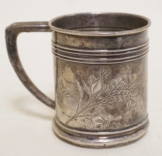 STERLING SILVER MUG (1 of 3)
