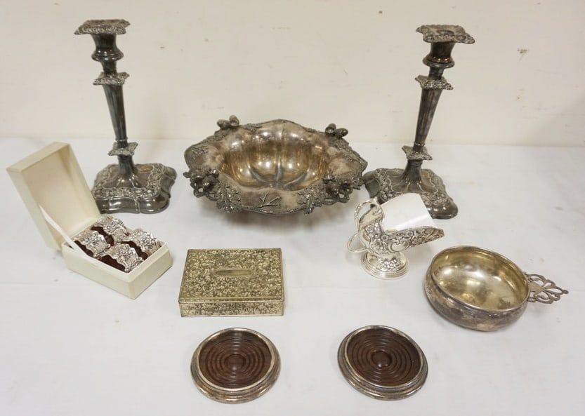 ASSORTED SILVER PLATE ITEMS (1 of 4)