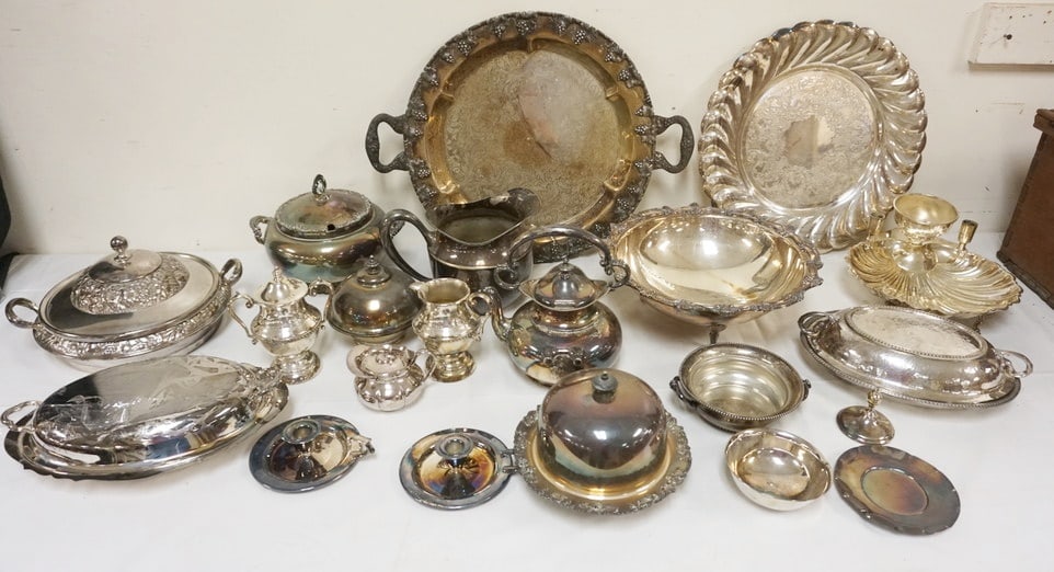 ASSORTED SILVER PLATE FLATWARE (1 of 5)