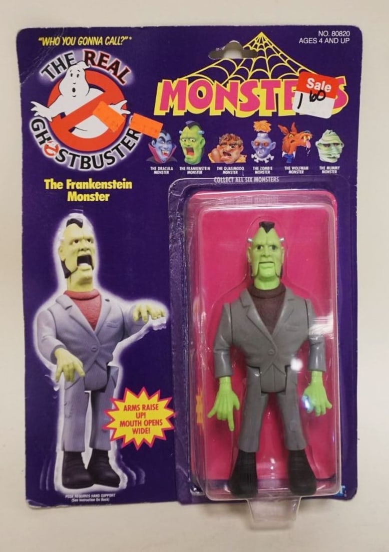 THE REAL GHOST BUSTERS: THE REAL GHOST BUSTERS THE FRANKENSTEIN MONSTER , NEW OLD STOCK OPEN SEAL, KENNER 1986