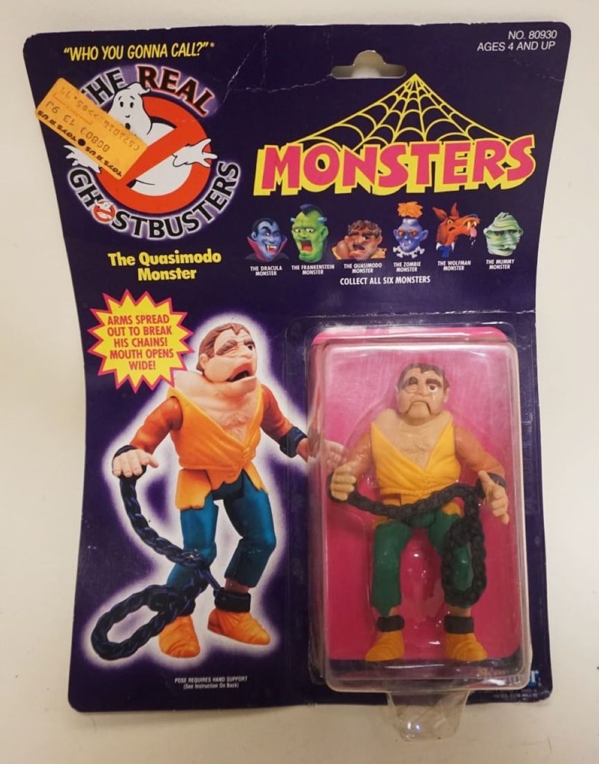 THE REAL GHOST BUSTERS: THE REAL GHOST BUSTERS THE QUASIMODO MONSTER , NEW OLD STOCK SEALED, KENNER 1986