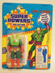 KENNER SUPER POWERS COLLECTION: KENNER SUPER POWERS COLLECTION, NEW OLD STOCK 1985 SEALED, LEX LUTHOR