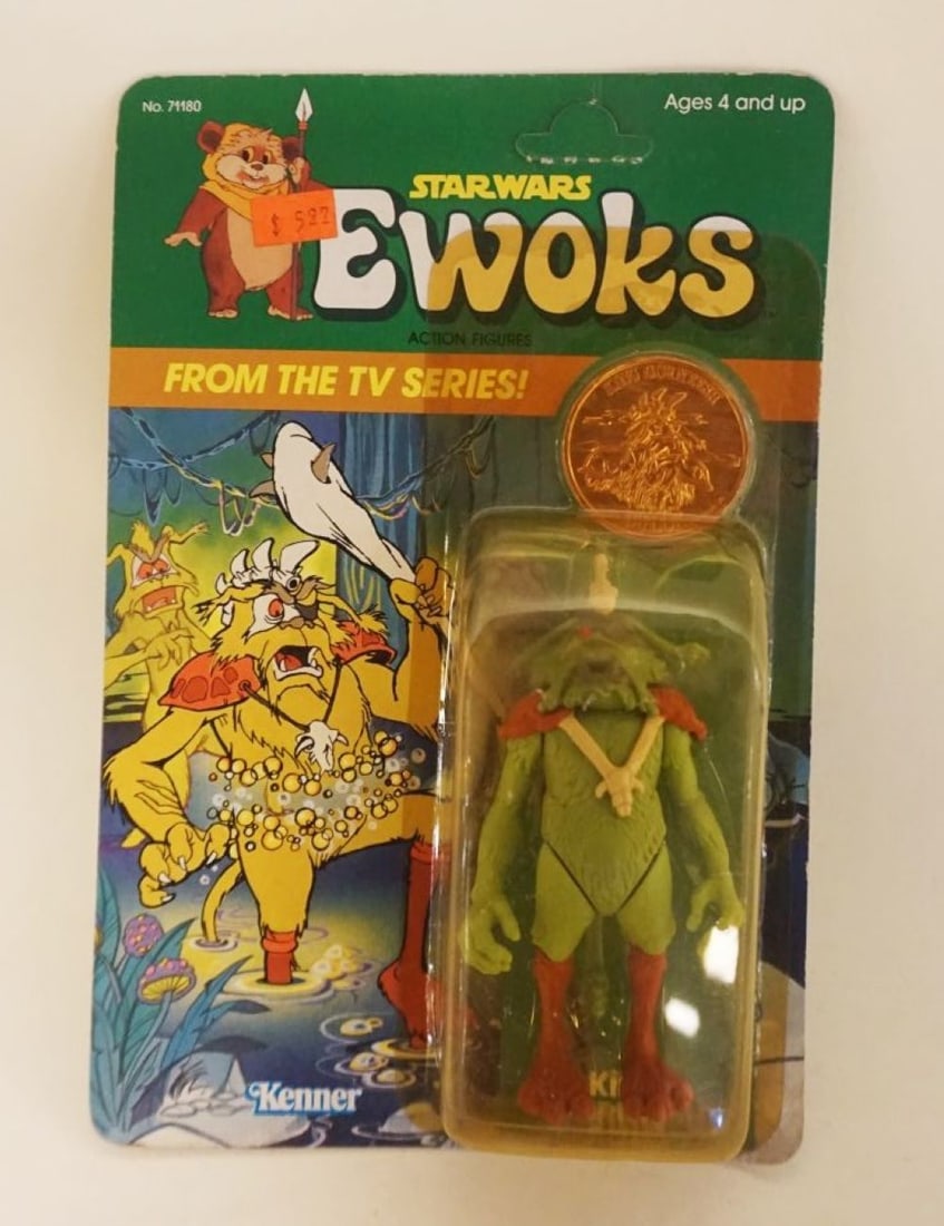 STAR WARS KENNER: STAR WARS KENNER 1985 NEW OLD STOCK SEALED EWOKS *KING GORNEESH*