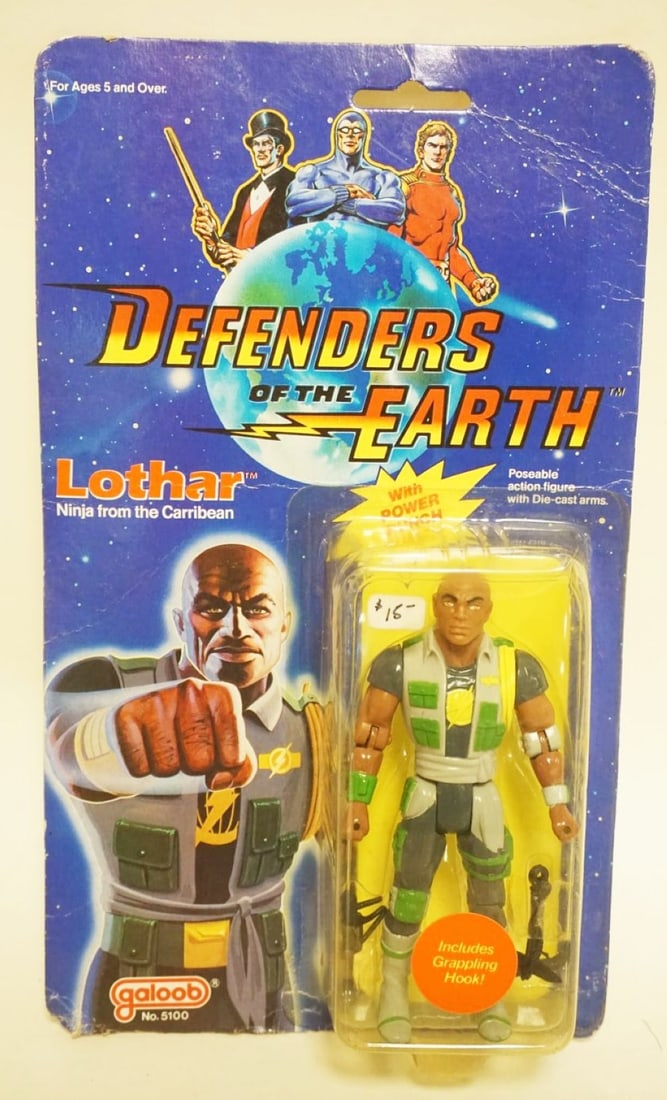 DEFENDERS OF THE EARTH GALOOB: DEFENDERS OF THE EARTH GALOOB 1985 NEW OLD STOCK SEALED ACTION FIGURE *LOTHER*