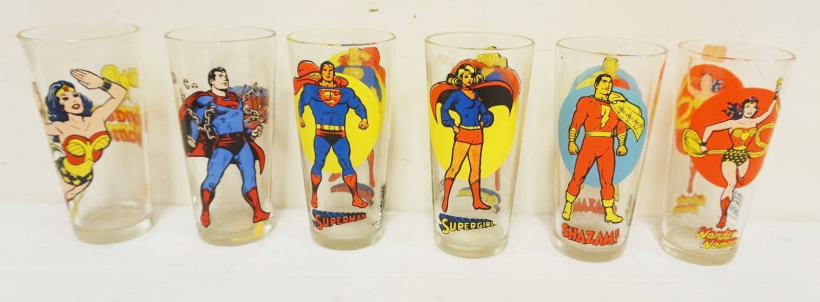 PEPSI VINTAGE SUPER SERIES: PEPSI VINTAGE SUPER SERIES 1970S SUPERMAN & RELATED GLASSES