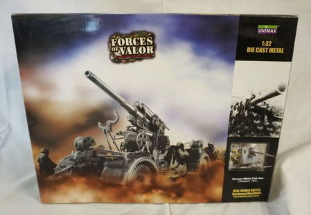 FORCES OF VALOR WWII 1:32 DIECAST METAL TOYS: FORCES OF VALOR WWII 1:32 DIECAST METAL TOYS GERMAN 88MM FLAK GUN