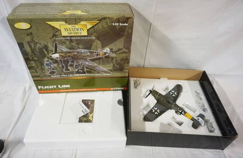 CORGI FLIGHT 1:32 SCALE WWII: CORGI FLIGHT 1:32 SCALE WWII *THE AVIATION ARCHIVE* MESSERSCHMITT BF109G-6