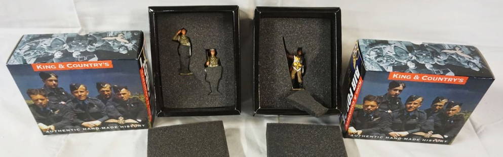 KING & COUNTRY METAL SOLDIERS AIRFORCE: KING & COUNTRY METAL SOLDIERS AIRFORCE LOT OF 2 AF004, AF014