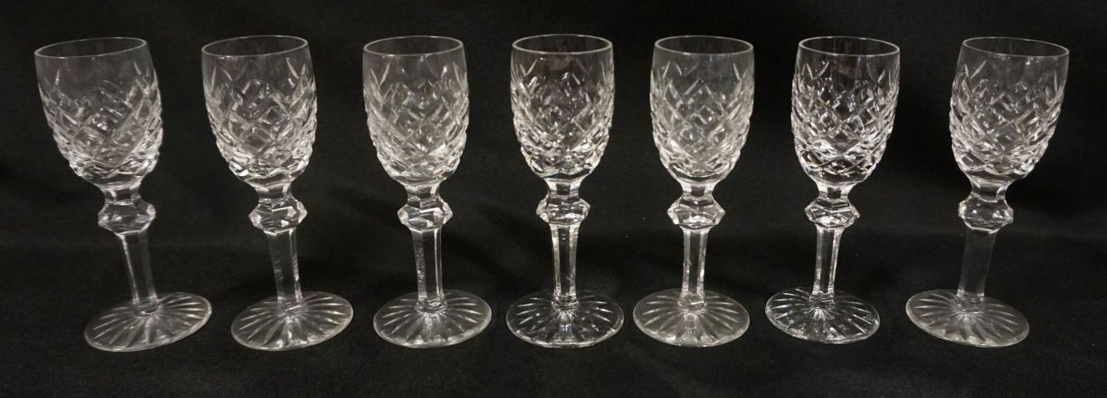 WATERFORD CRYSTAL SET OF 7 CORDIALS (1 of 3)