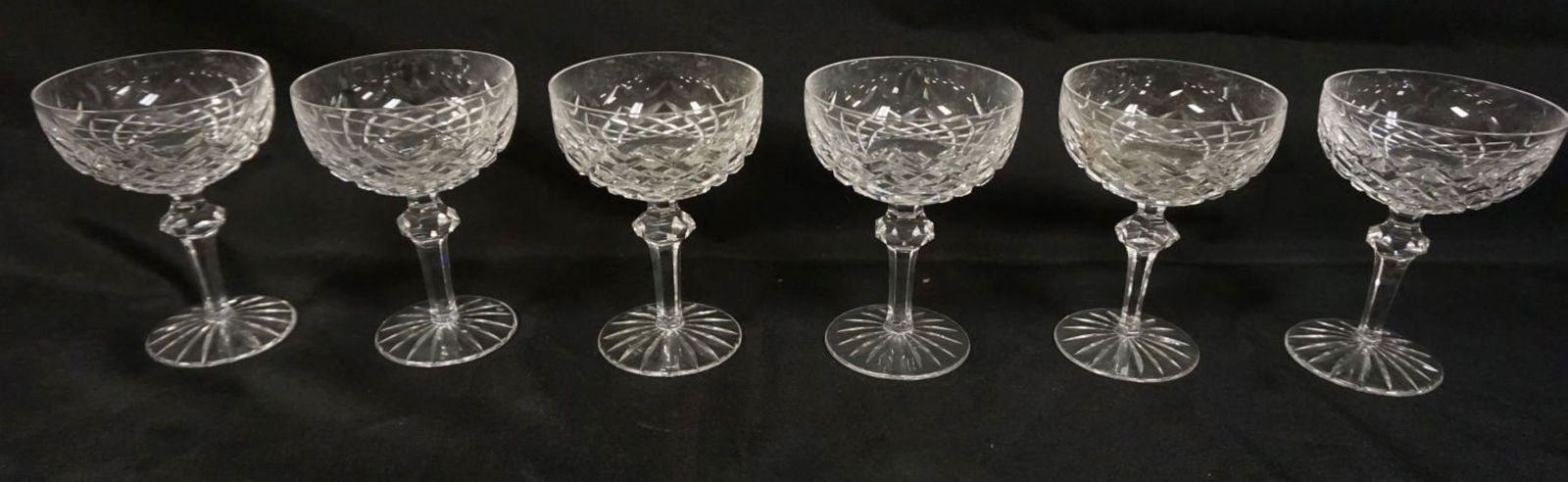 WATERFORD CRYSTAL SET OF 6 CHAMPAGNES (1 of 3)
