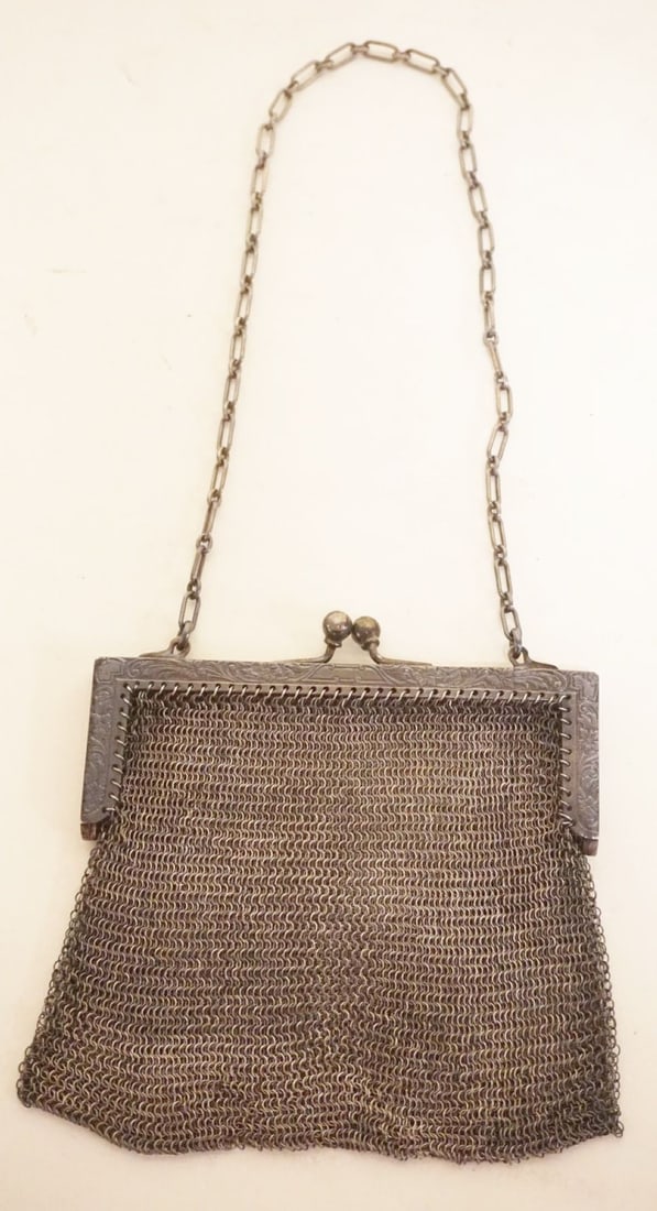 VICTORIAN STERLING MESH BAG (1 of 2)