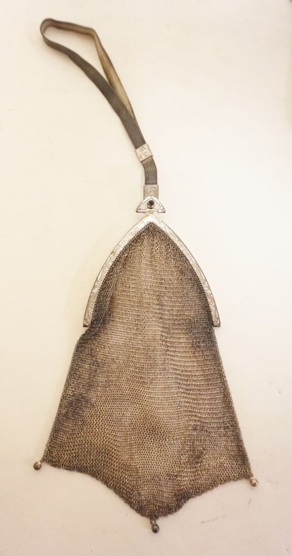 VICTORIAN STERLING MESH BAG (1 of 5)