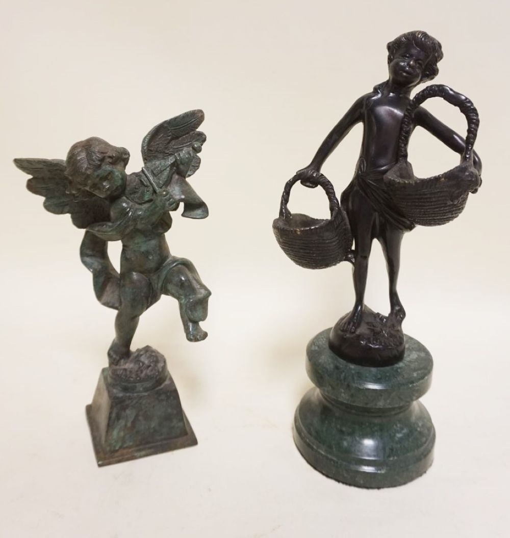 2 CONTEMPORARY BRONZE FIGURES (1 of 4)