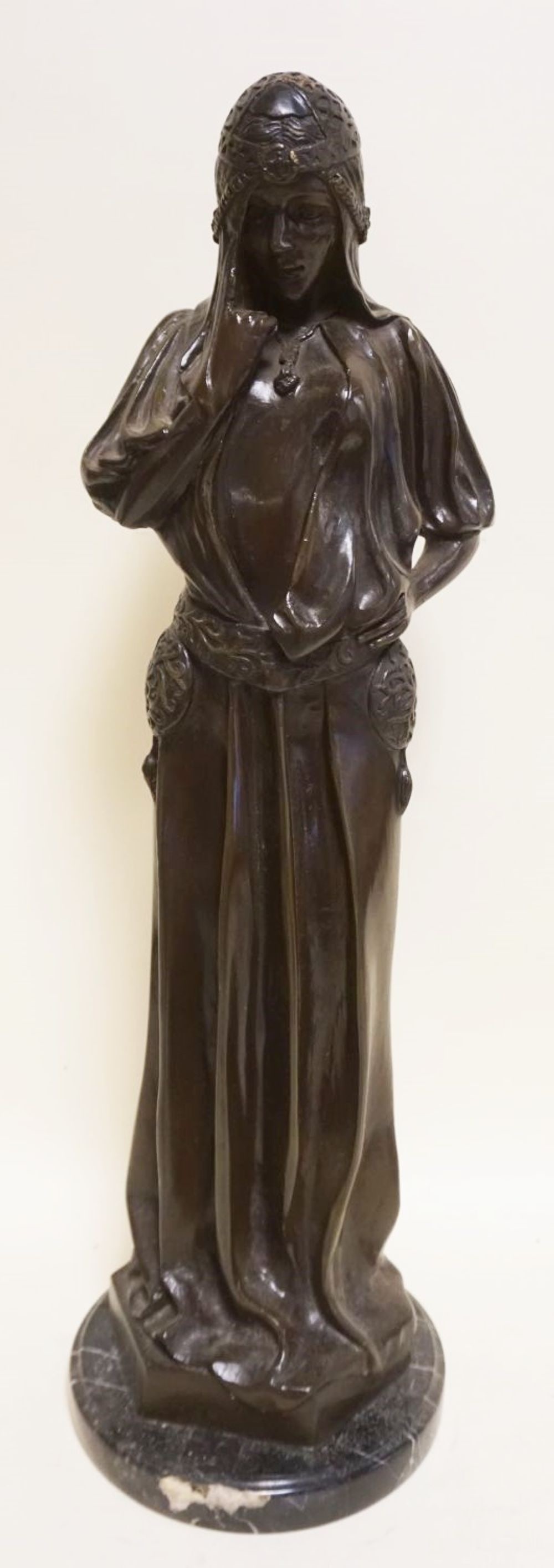 LARGE CONTEMPORARY BRONZE FIGURE (1 of 5)