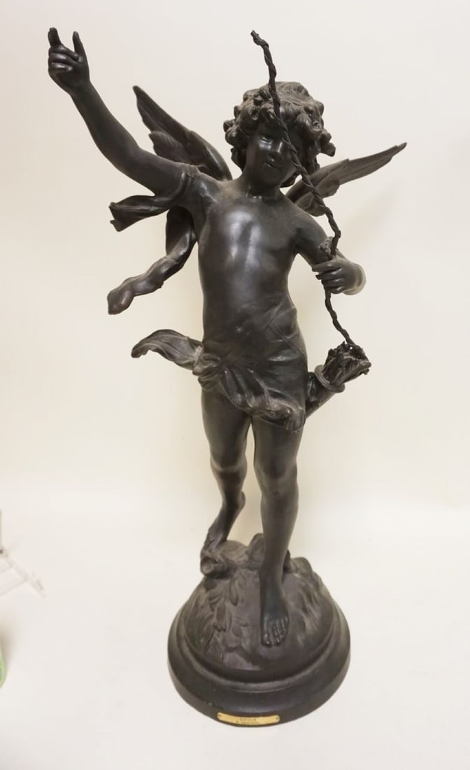 LARGE CONTEMPORARY CAST METAL *CUPIDON* (1 of 5)