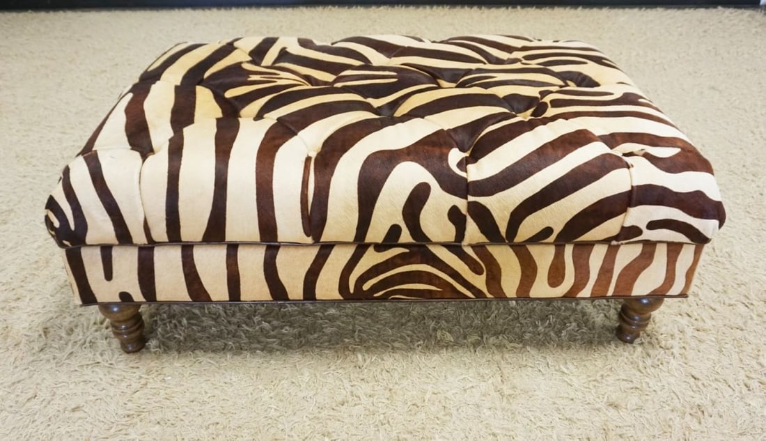 MASSOUD ANIMAL HIDE OVER SIZED OTTOMAN (1 of 5)