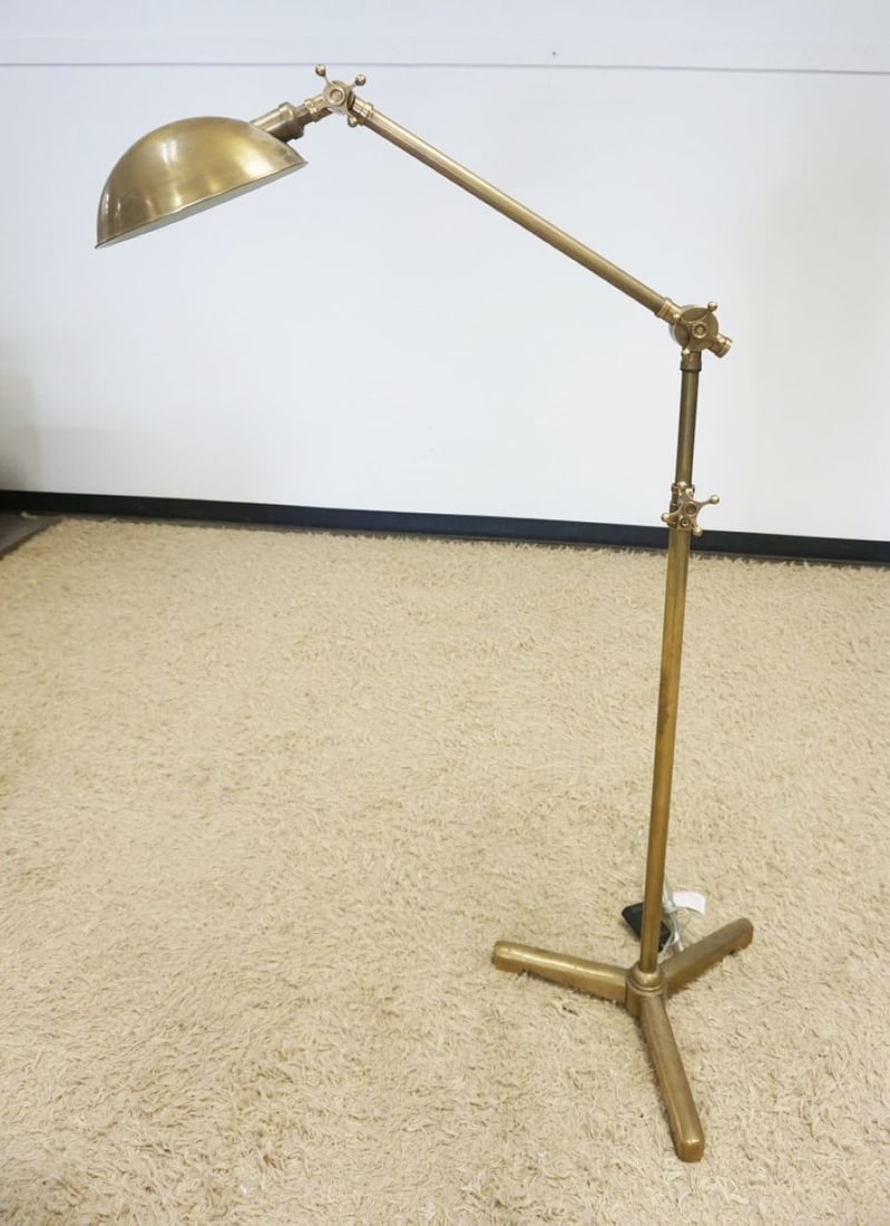 RESTORATION HARDWARE BRASS FLOOR LAMP (1 of 3)