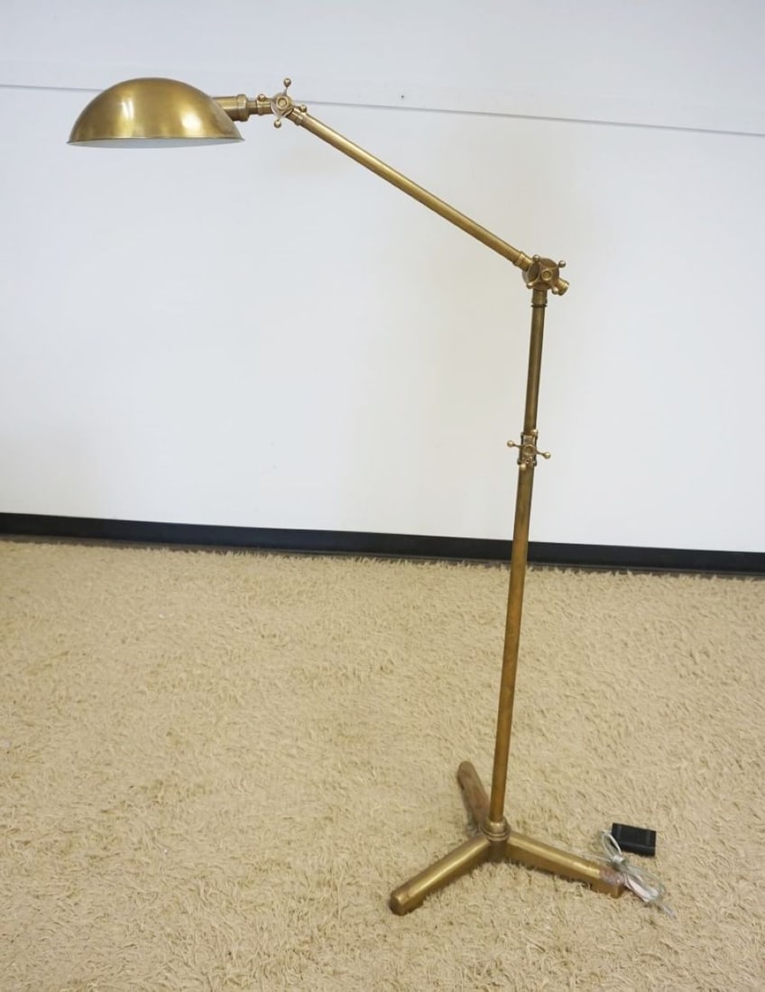 RESTORATION HARDWARE BRASS FLOOR LAMP (1 of 3)
