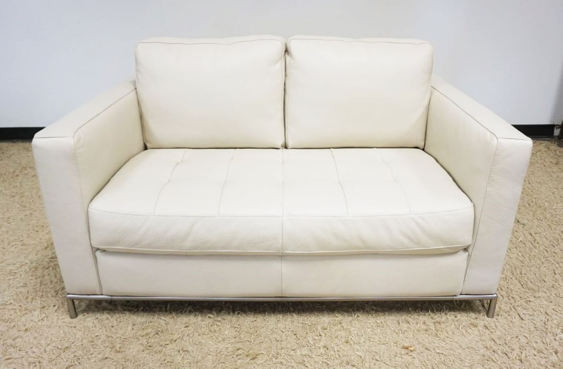 NATUZZI EDITIONS LEAHTER LOVE SEAT (1 of 6)