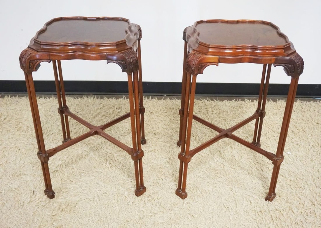 PR MAHOGANY LAMP TABLES (1 of 5)