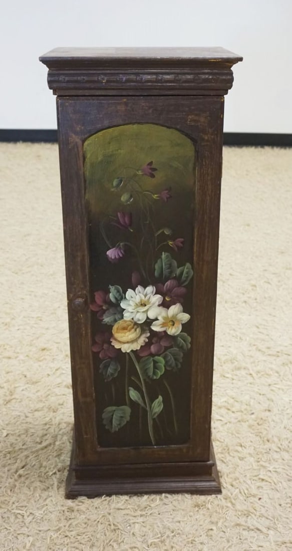 FLORAL PAINT DECORATED STAND (1 of 2)