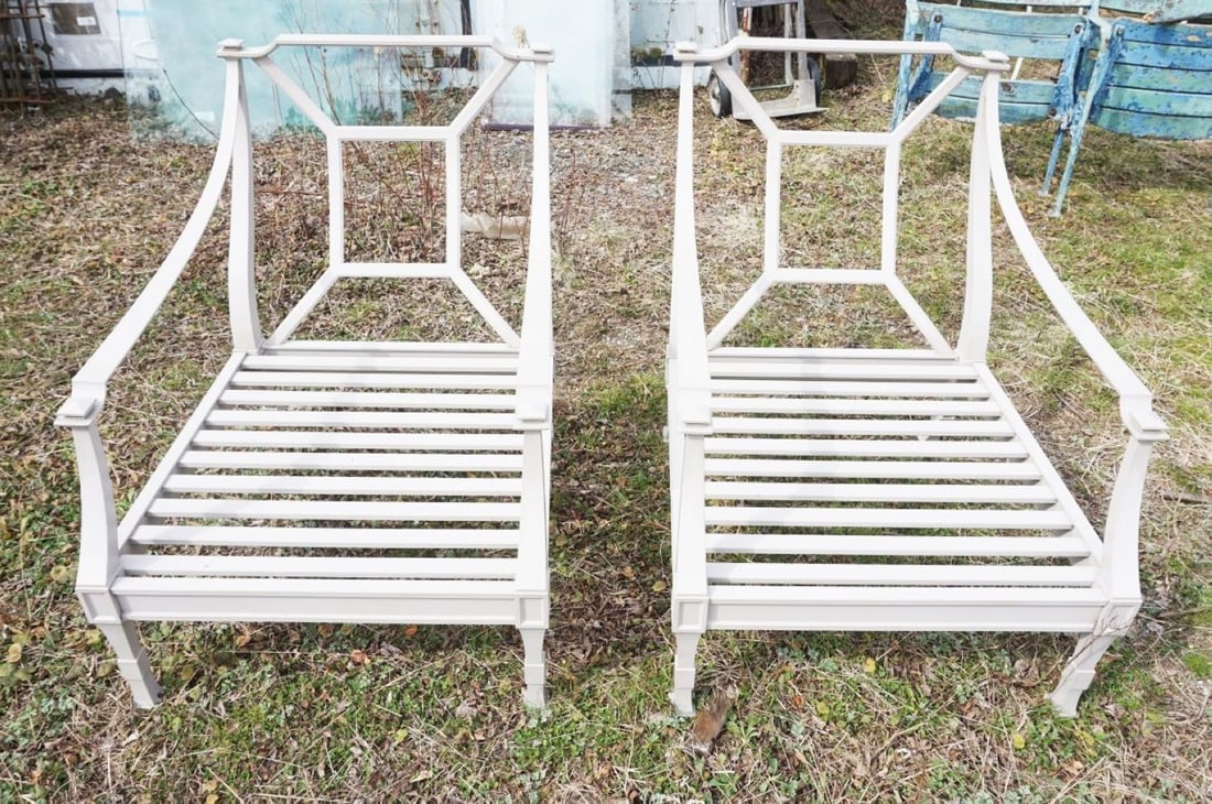 RESTORATION HARDWARE PATIO ARM CHAIRS (1 of 3)