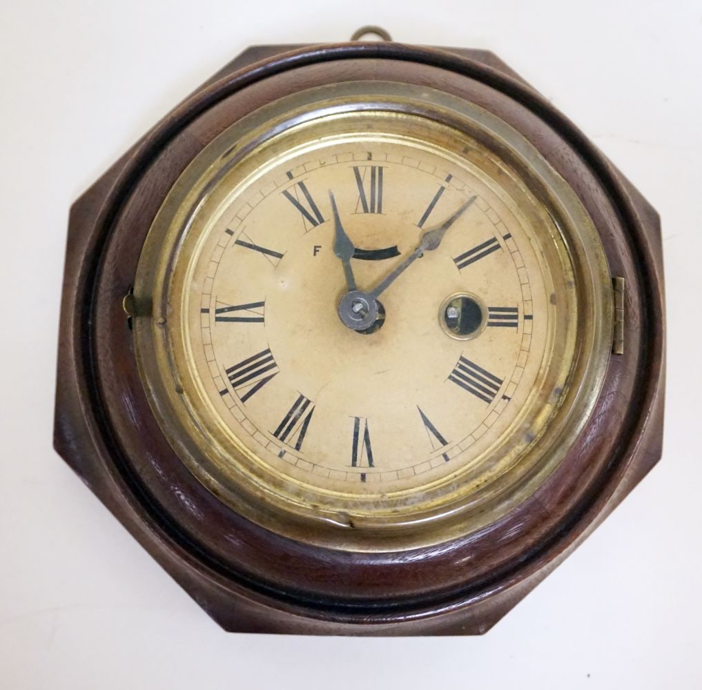 ANTIQUE MINIATURE WALL CLOCK (1 of 3)