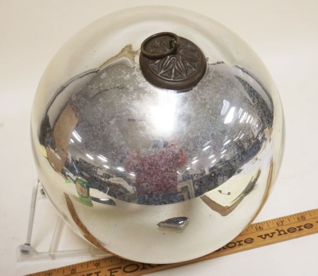 ANTIQUE GERMAN GLASS KUGEL CHRISTMAS ORNAMENT (1 of 3)