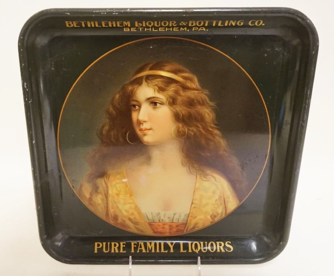 ANTIQUE 1907 BEER TRAY (1 of 8)