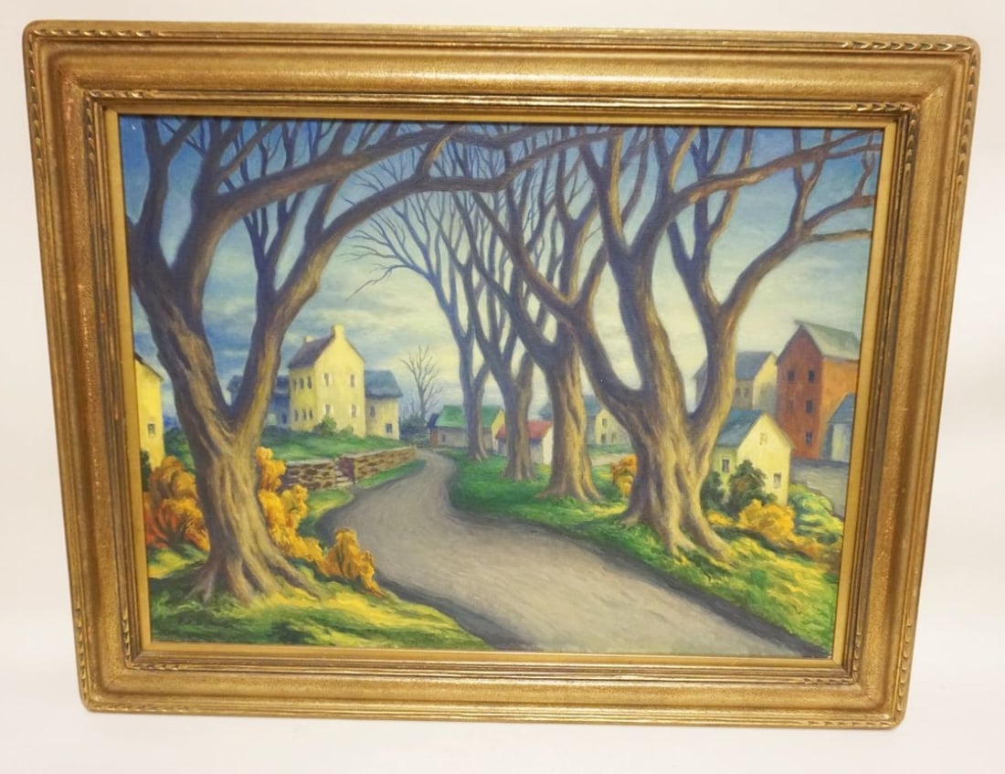 R.A.D. MILLER (1905-1966) AMERICAN OIL PAINTING (1 of 7)