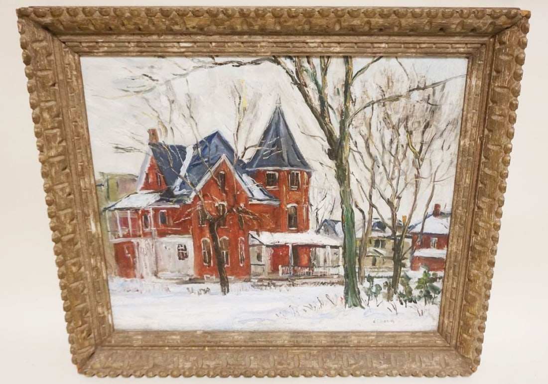 WALTER BAUM AMERICAN (1884-1956) OIL PAINTING (1 of 6)