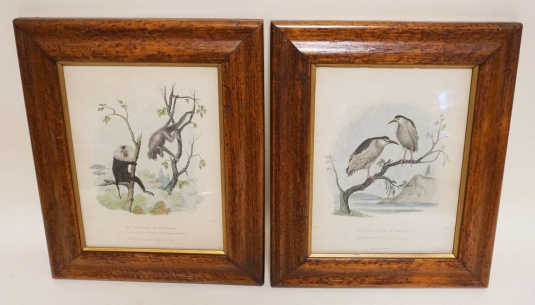 PAIR OF FRAMED ENGLISH LITHOGRAPHS (1 of 3)