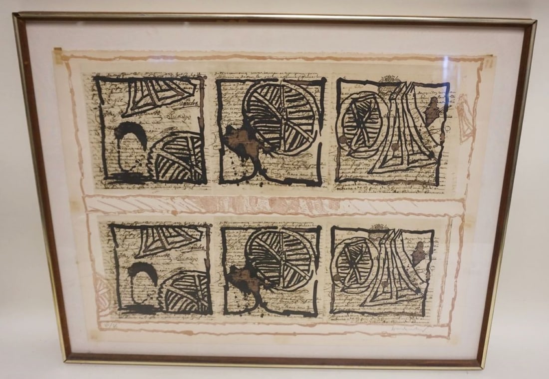 NUMBERED ARTIST SIGNED FRENCH MODERN PRINT (1 of 4)