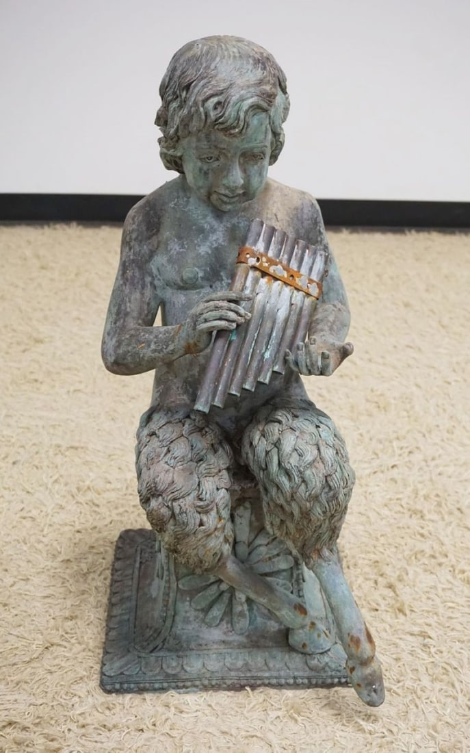 BRONZE GARDEN STATUE OF PAN (1 of 8)