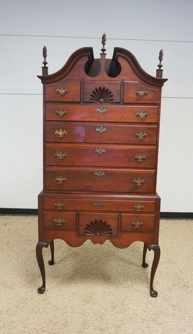 ANITQUE CENTENNIAL AMERICAN CHERRY HIGHBOY (1 of 8)