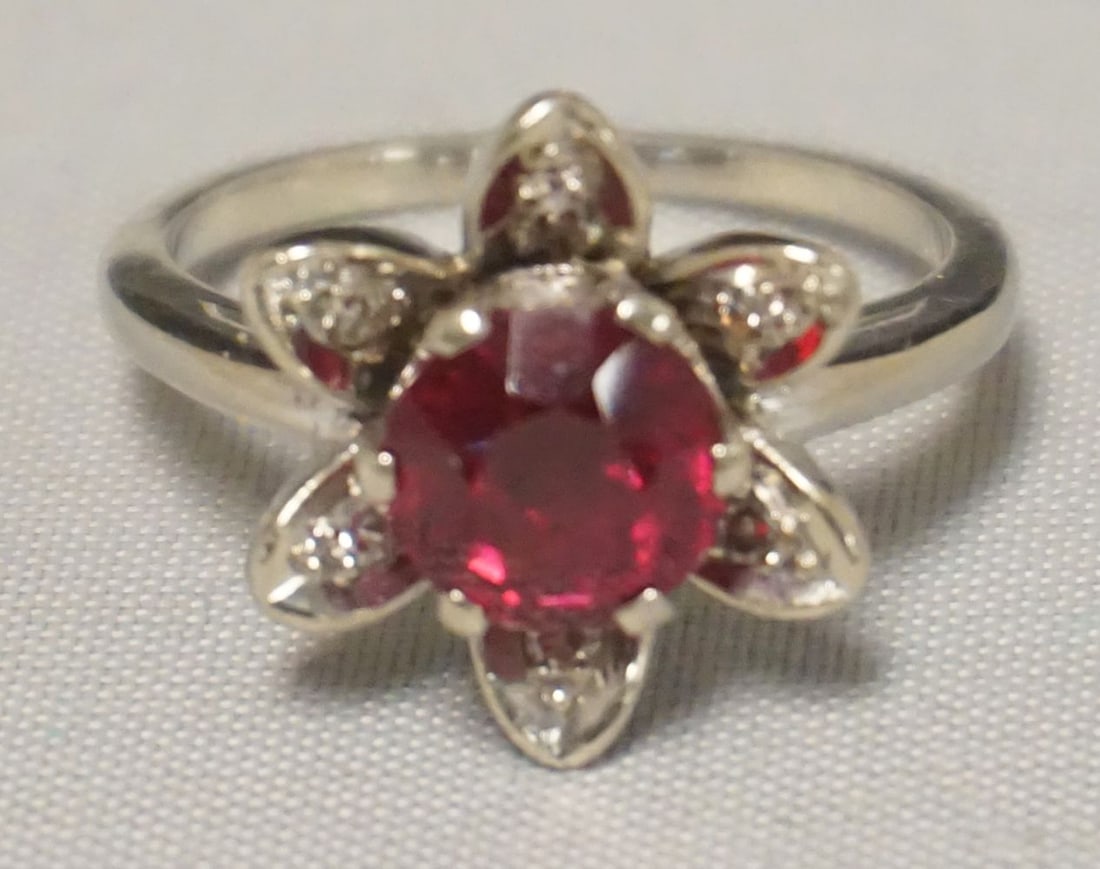 RUBY DIMOND 14K RING (1 of 3)