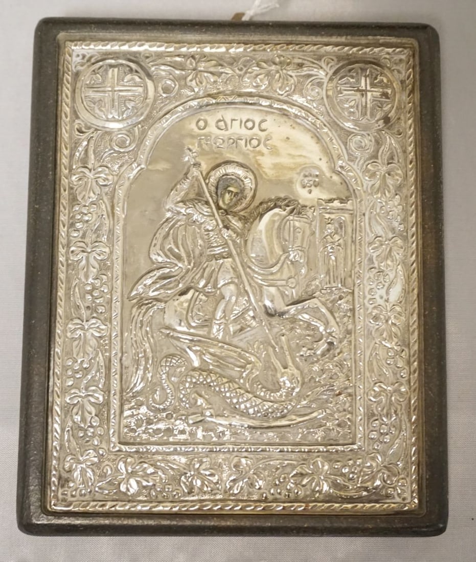 950 SILVER RUSSIAN ICON (1 of 3)