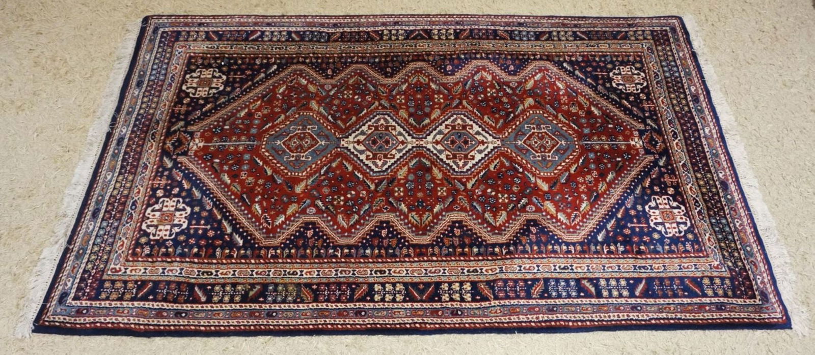 SMALL PERSIAN THROW RUG (1 of 4)